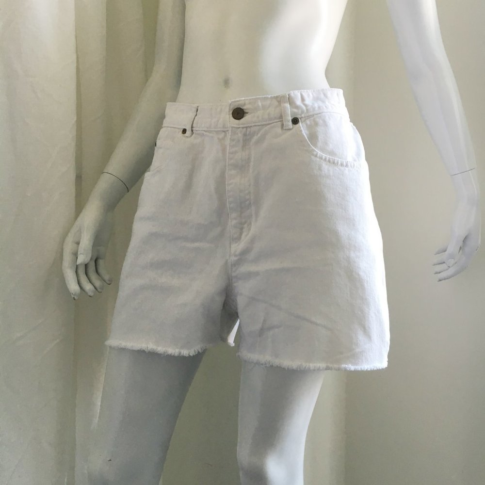 White Denim Jean Shorts 28 Waist